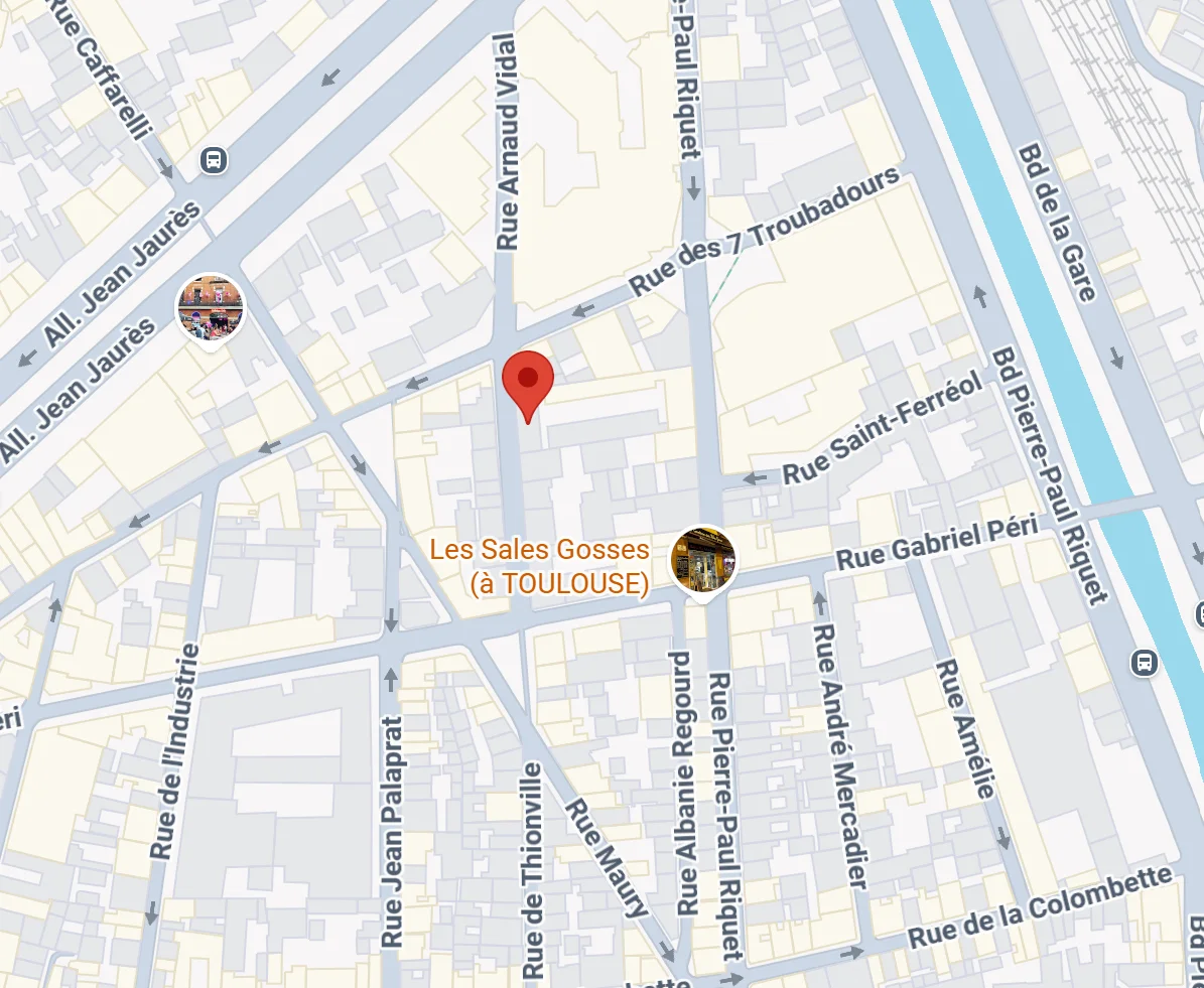 Capture de la carte — bureau de Toulouse